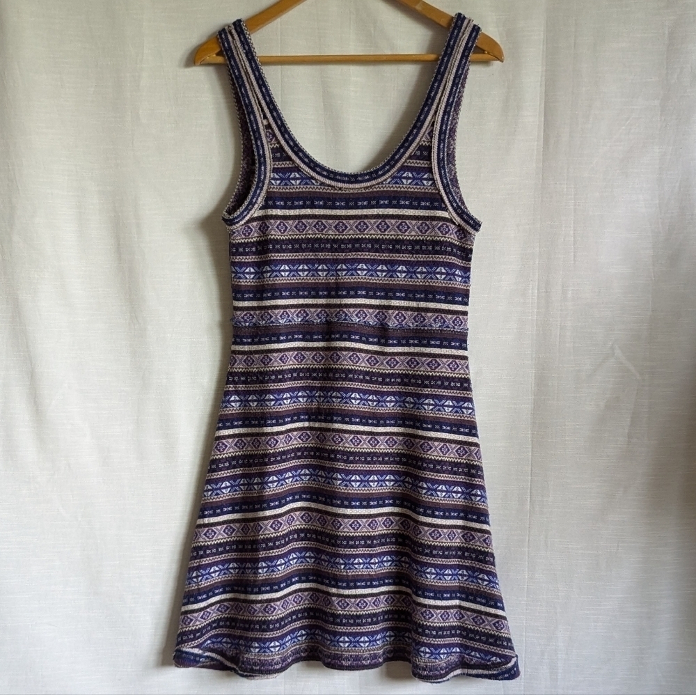 Free People Knit Sweater-Style Eclectic Dress‎